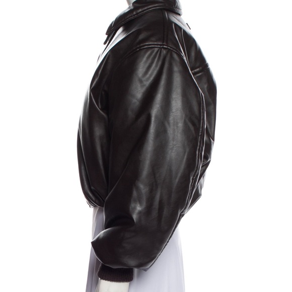 Acne Studios COATED BROWN BOMBER JACKET - Picture 3 of 4